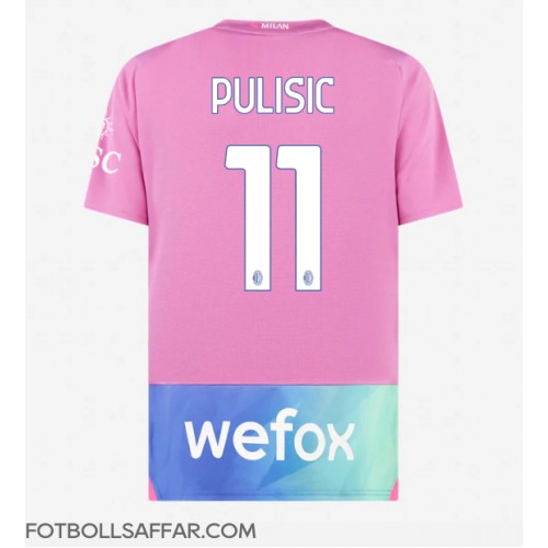 AC Milan Christian Pulisic #11 Tredjeställ 2023-24 Kortärmad